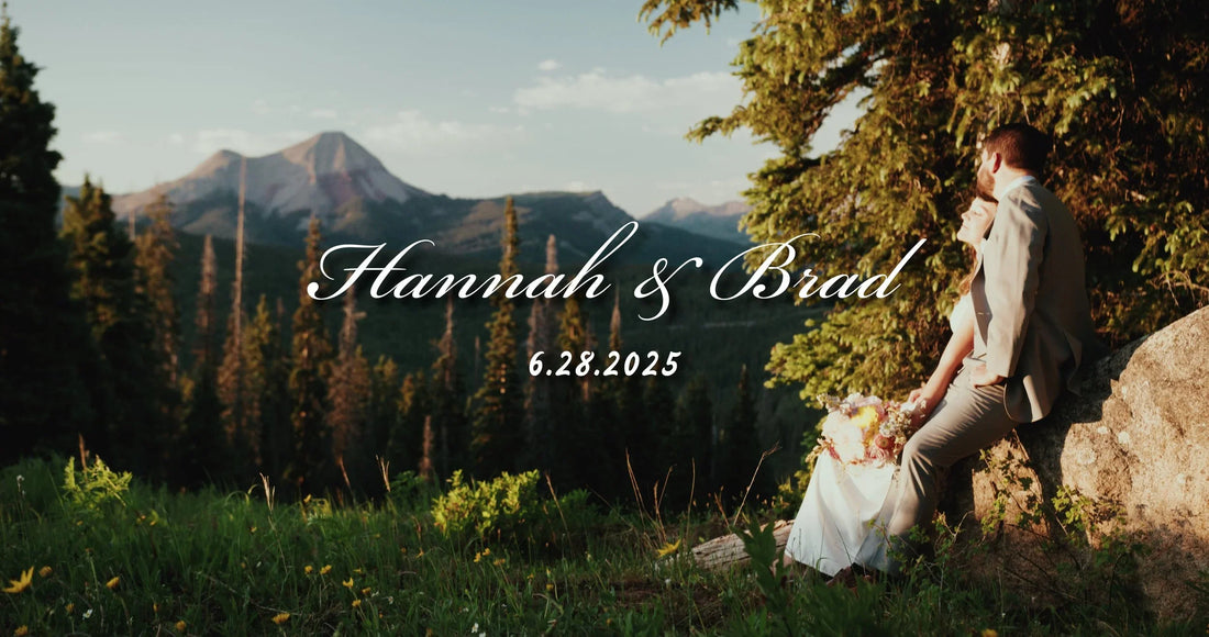 Couple exchanging vows in the San Juan Mountains